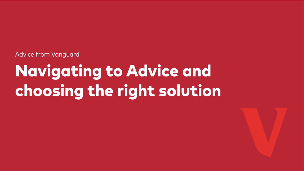 Navigating to advice and choosing the right solution