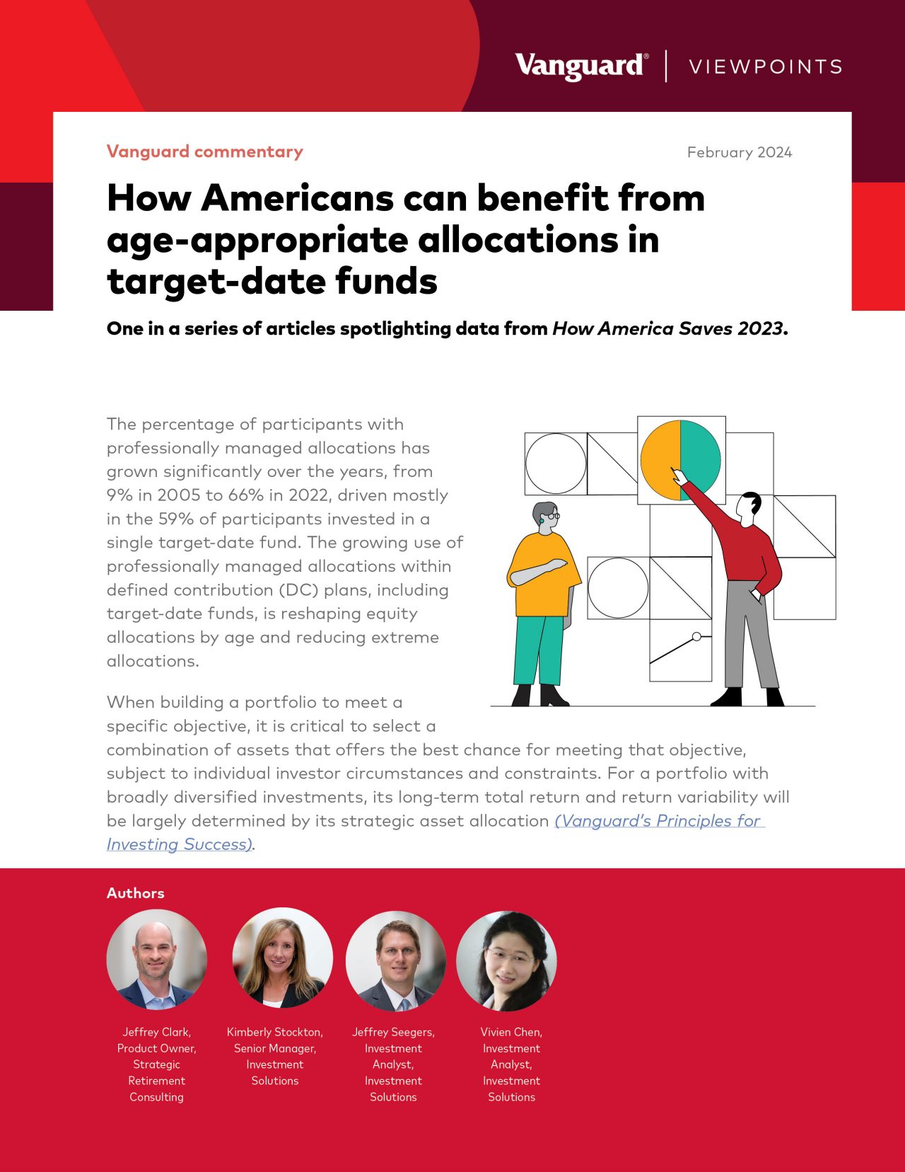 A thumbnail image of the webpage featuring the commentary called “How Americans can benefit from age-appropriate allocations in target-date funds.” 